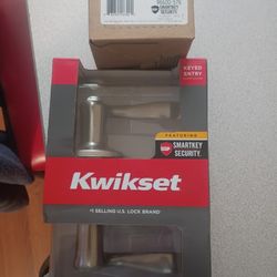 Kwik Set Smart Key Door Handle And Dead Bolt