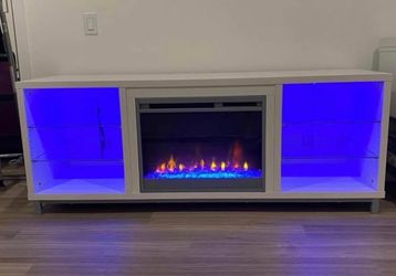 70" FIREPLACE TV STAND