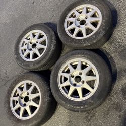 4 — 185/60r14 4x4.5 4x114.3 Stock Nissan Sentra Honda Accord Wheels Rims Tires