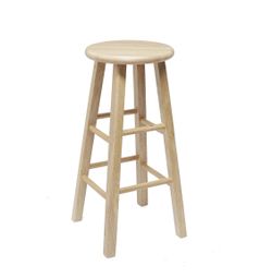 Mainstays fully assembled 29” natural wood bar stool $20