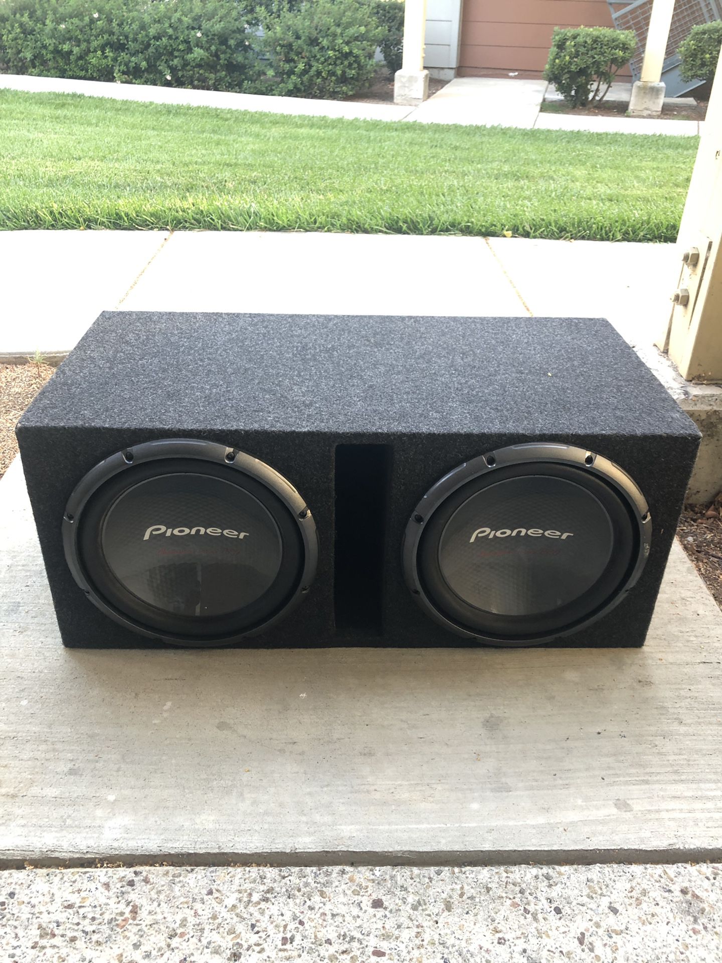 2 12” vented subwoofer box for sale.. BOX only