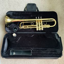 Gold  Tone Cornet Sonata Professional Performance Instrument with Storage Case