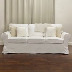 Delivery - Reupholstered Cotton White UPPLAND Sofa