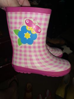 Girls size 10 rain boots