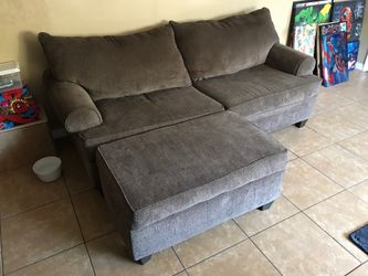 Sofa with ottoman