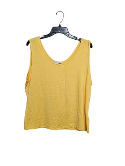 Peter Nygard Yellow Tank Top Size LG NWT