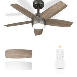 36 Inch Small Ceiling Fan with Light - Ceiling Fan for Living Room and Bedroom - 3CCT - Dimmable