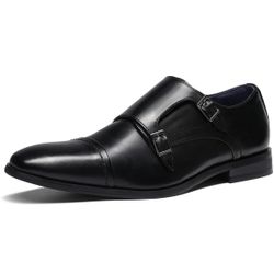 Bruno Marc Men's Dress Loafer Shoes Monk Strap Slip On Loafers