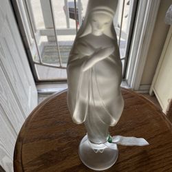 Frosted Madonna Statue