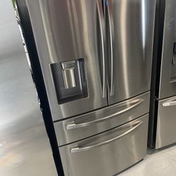 Stainless Steel 28 Cu. Ft. 4-Door French Door Refrigerator 