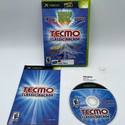 Tecmo Classic Arcade (Original Xbox, 2005) CIB Complete w/Manual Tested