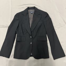 Banana Republic Blazer Jacket Black Wool Office Career Jacket Women’s Size 0P