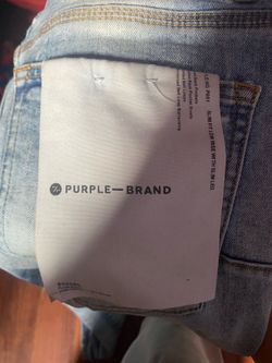 Purple jeans