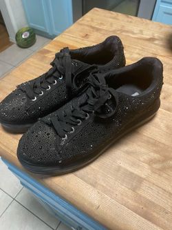Steve Madden Icebox black rhinestone men’s sneakers