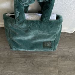 DKNY Faux Fur Purse