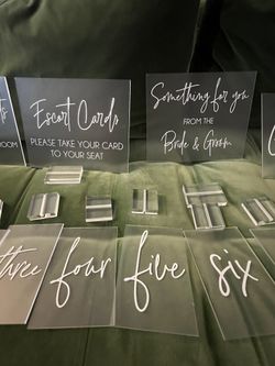 Wedding Signs and Table Numbers