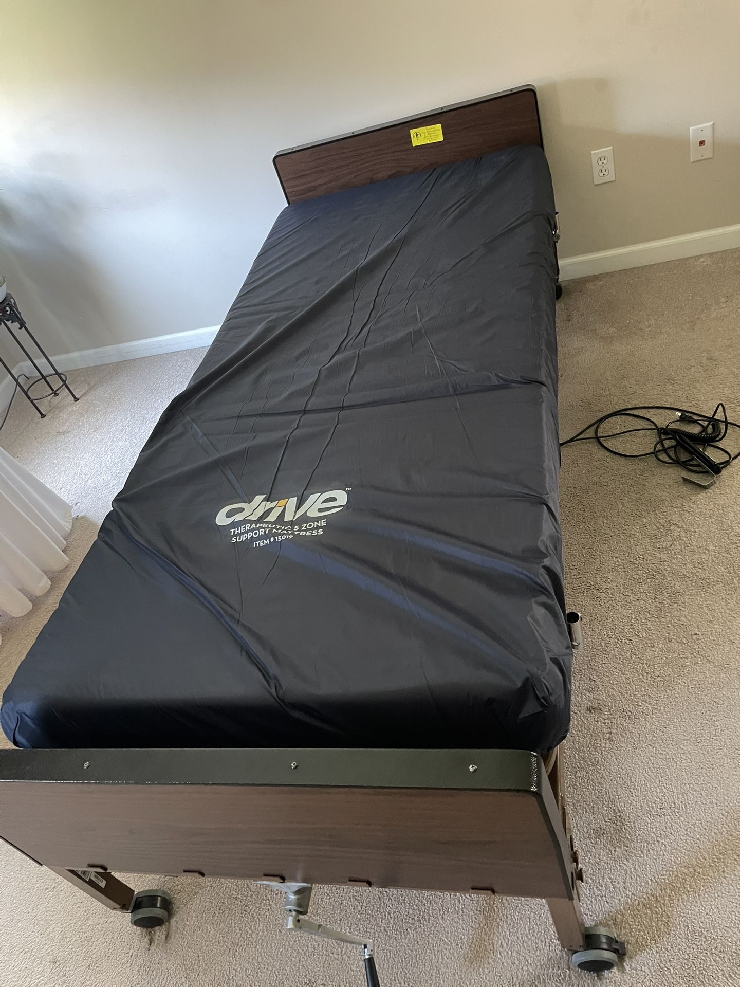 Drive Medical Twin XL Medical Bed with Electric Motor Sit Up Bed