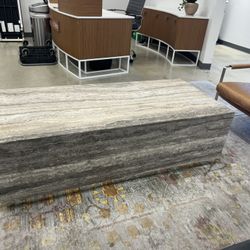 Grey Travertine Coffee Table