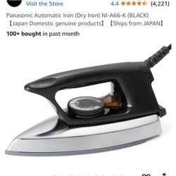 Panasonic Automatic Iron (Dry Iron) NI-A66-K (BLACK)【Japan Domestic genuine products】【Ships from JAPAN