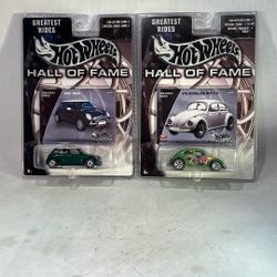 Hot wheels Greatest Rides Hall Of Fame VW Beetle and 2001 Mini