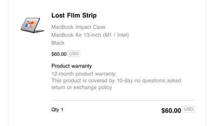 CASETiFY MacBook Pro 13” case “Lost Film Strip” design