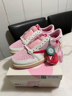 Jordan 1 Retro Low Travis Scott Tropical Pink Size 7.5