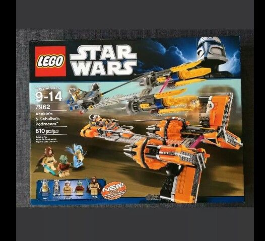 Anakin's & Sebulba's Podracers LEGO STAR WARS SET 7962 NEW FACTORY SEALED-