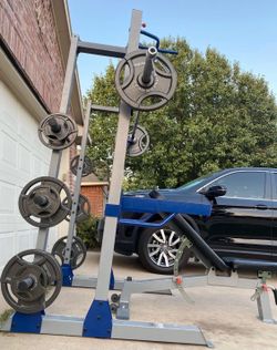450 for squat rack and bench or 750 for the whole thing