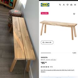 Skogsta deals ikea bench