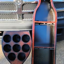 Wine Bottle & Glass Shelf 