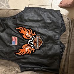 Harley Davidson Leather Vest 