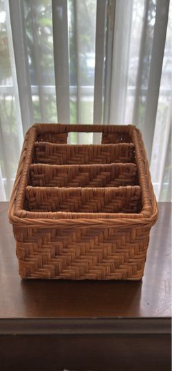 Wooden wicker organizers