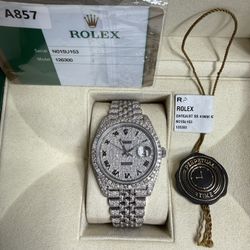 Rolex Datejust 41mm 126300 Natural Diamonds 