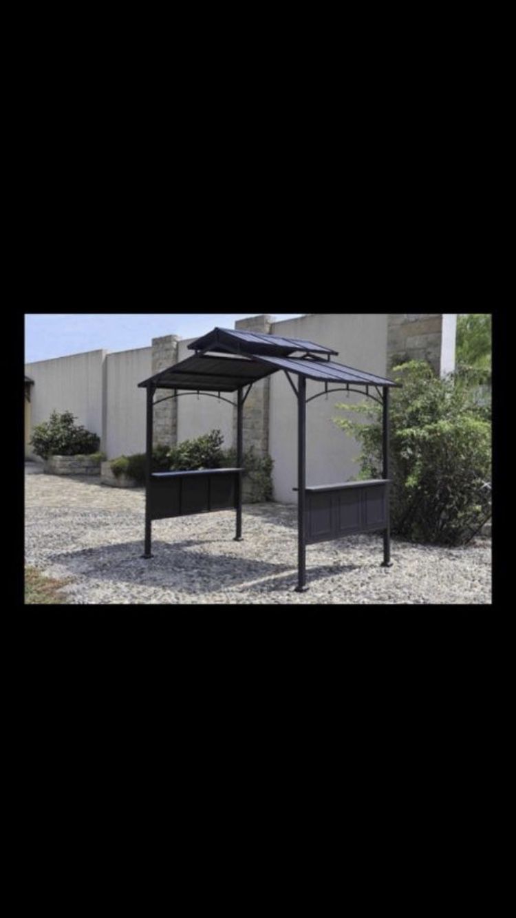 BBQ PRO STEEL HARDTOP GRILL GAZEBO