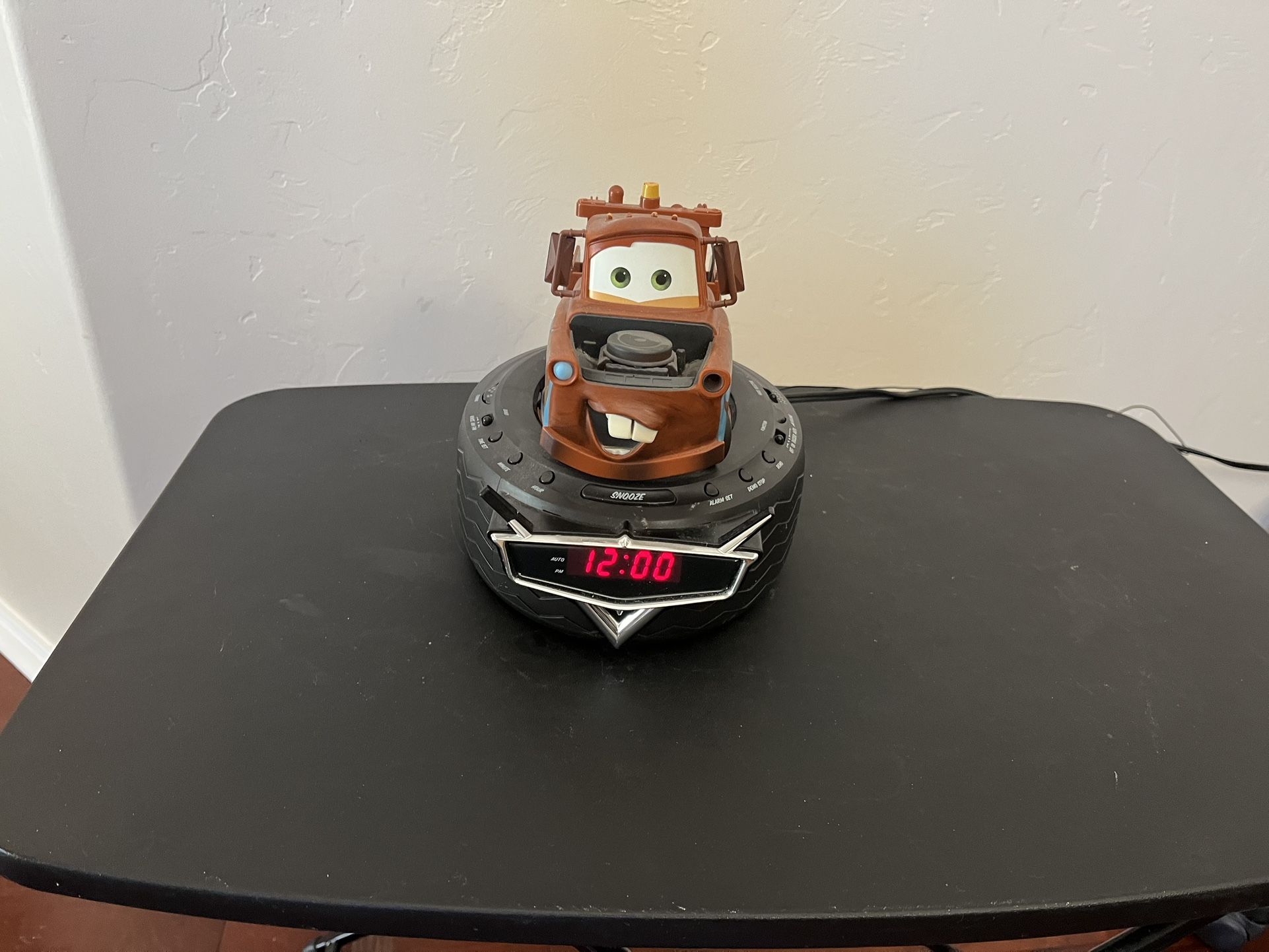 Disney Pixar Cars Tow Mater Truck Radio Talking Alarm Clock