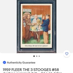 1959 Three Stooges Card Rare