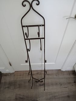 Wrought Iron Decorative Easel Stand