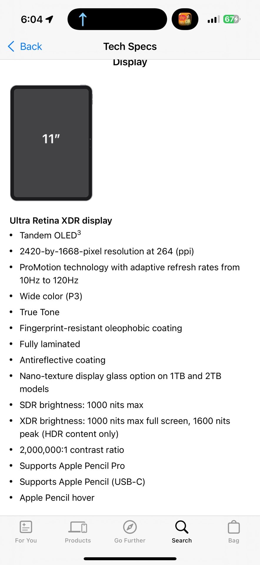 iPad Pro - 11” M4 (2024) - WiFi + Cellular 256 Gb