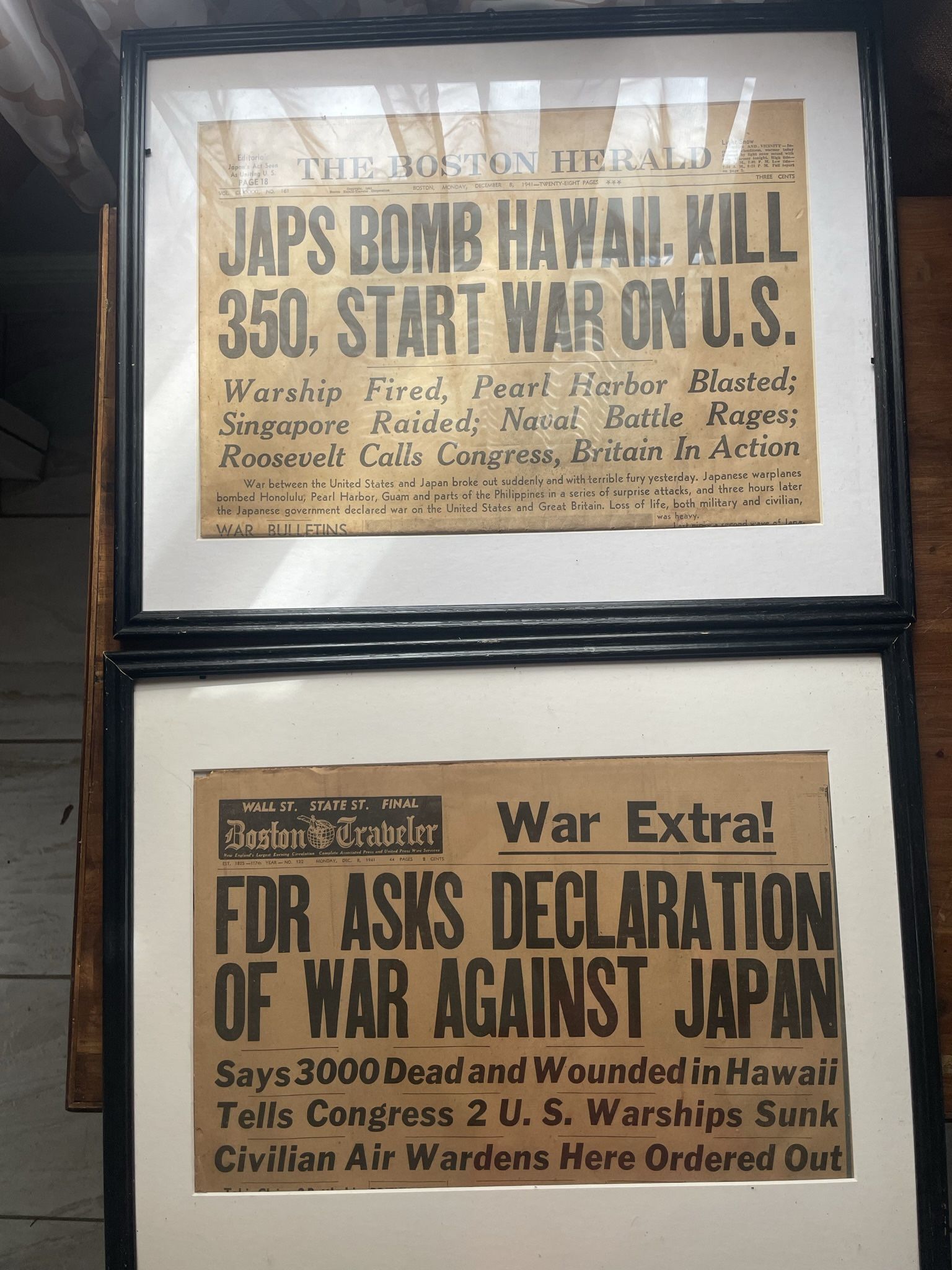 Authentic WWII Newspapers