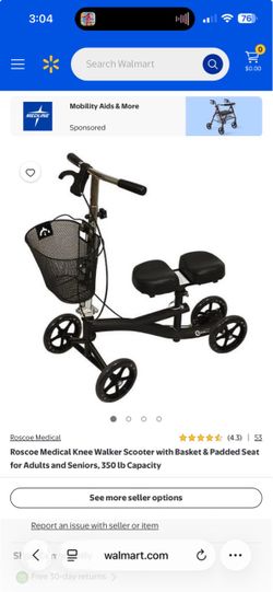 Knee scooter.