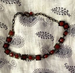 Beaded Red Necklace