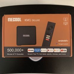 MeCool Android TV Streaming Device Lifetime Support $200