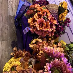 HUGE Lot Of Cheap Floral Arrangements! Artificial Flowers! 
