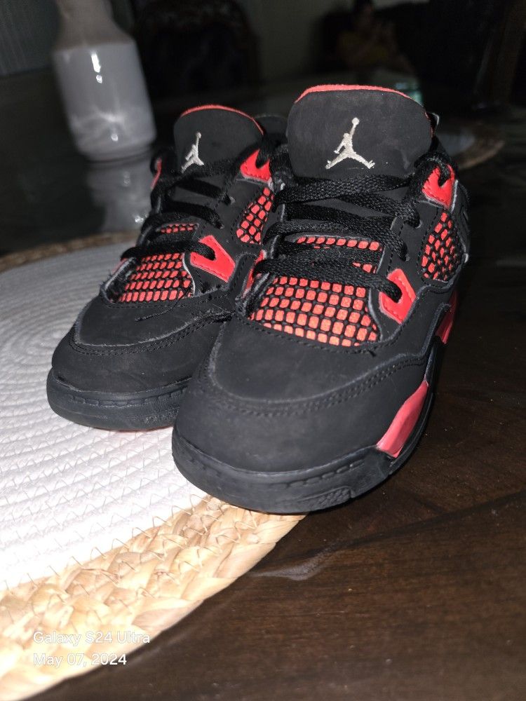 Nike Air Jordan 4 Retro Red Thunder Toddler 10C