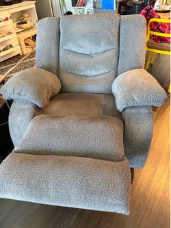 Gray recliner
