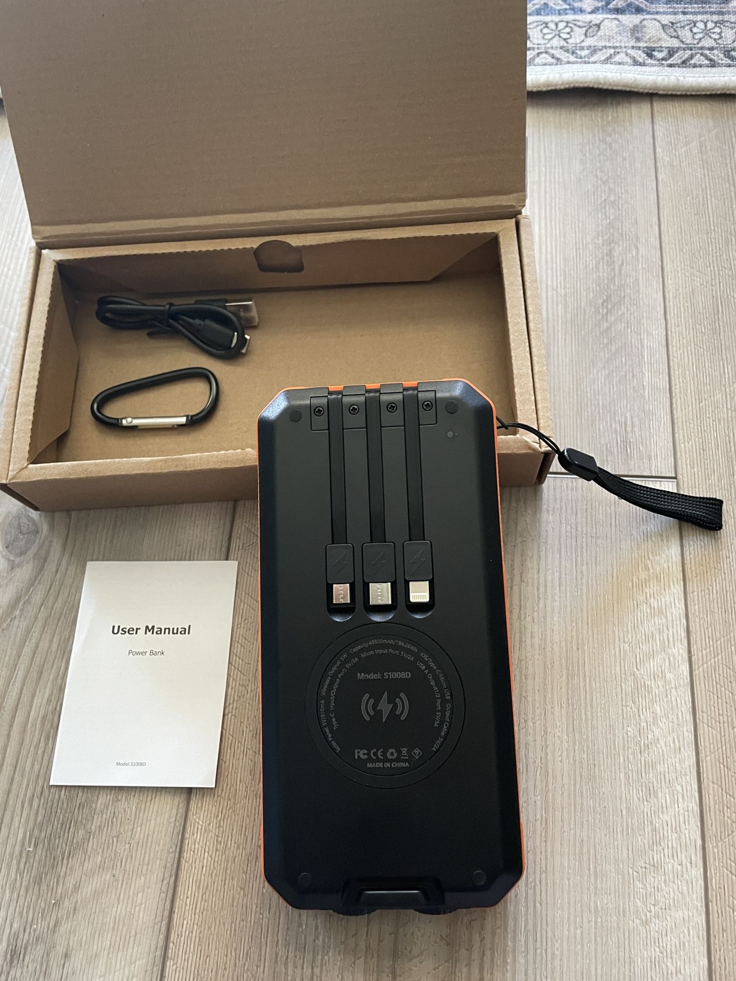 Brand New Solar Charger Power Bank 49800mAh Wireless Battery