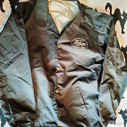 Active Black Wind Breaker Jacket Size XL