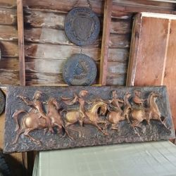 Juan Segura 1960's Brutalist Art "ROMANS on HORSES"