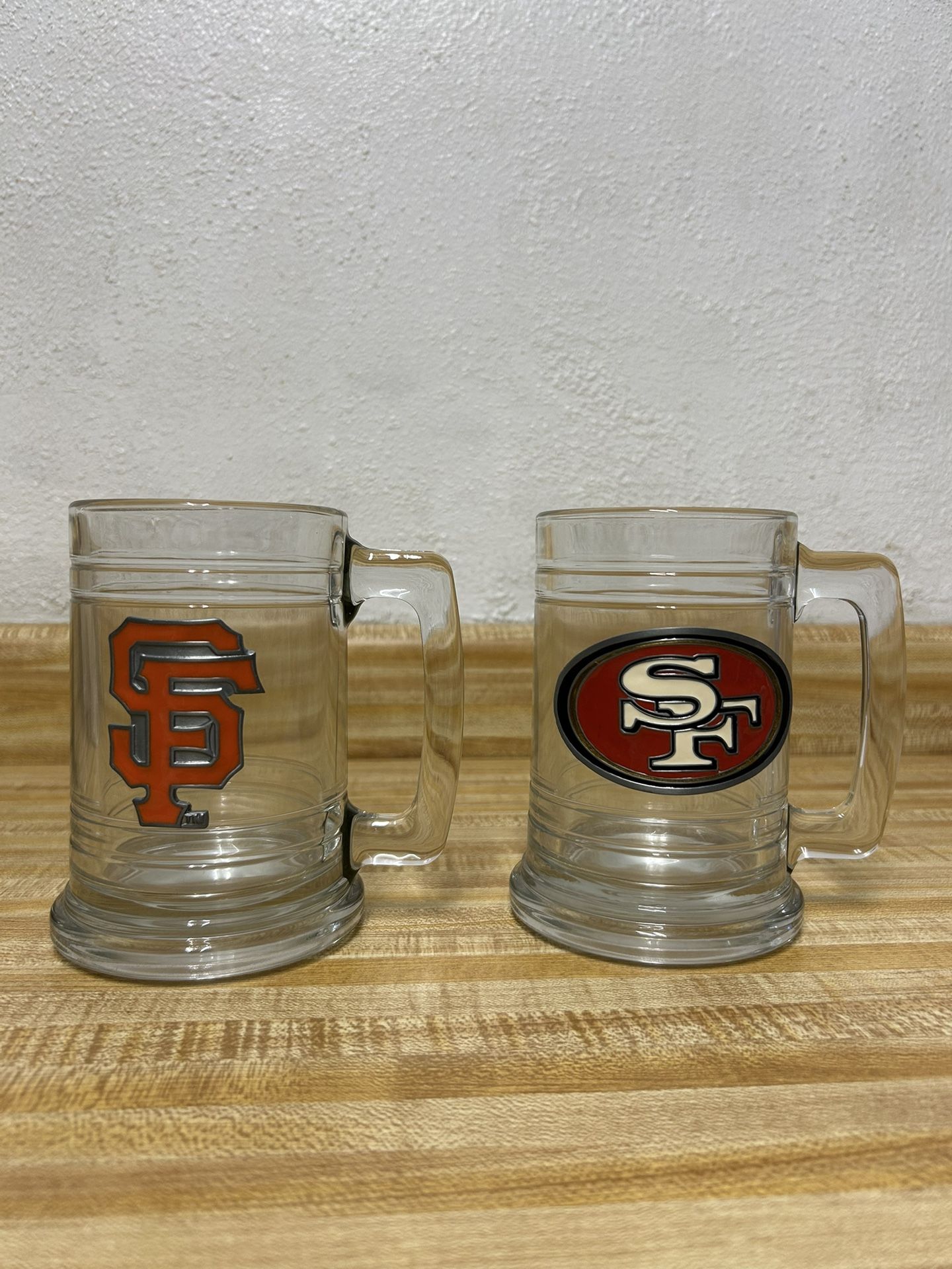 GIANTS AND NINER GLASS MUGS