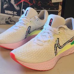 Nike React Infinity Run Flyknit 3 'Confetti Women's Size 6.5 